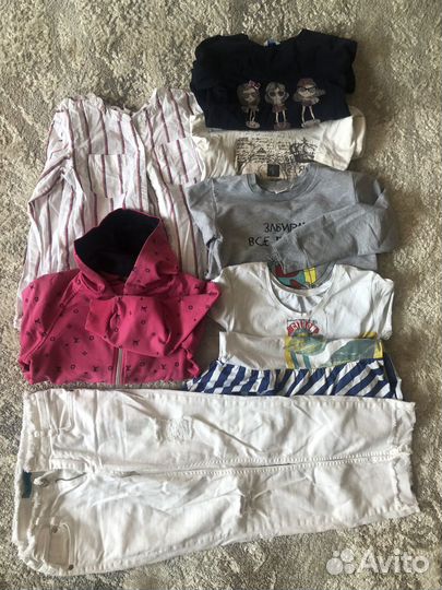Детские вещи пакетом для девочек 128 134