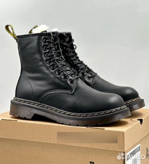 Ботинки dr martens с мехом