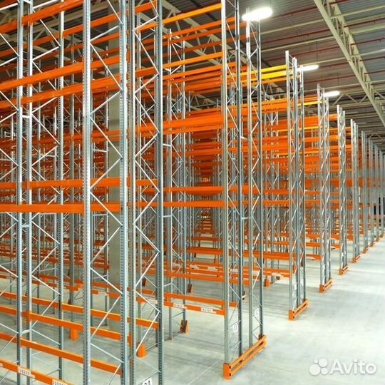 Стеллажи бу складские фронтальные, мезонин
