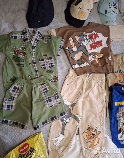 Летняя одежда и обувь пакетом на мальчика 92