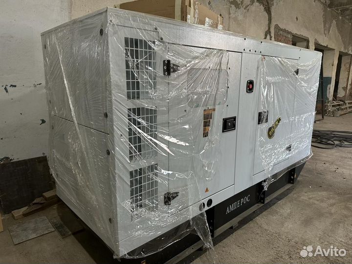 Дизельный генератор амперос ад 120-Т400 в кожухе с