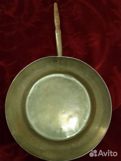 Латунный таз для варенья, винтажный