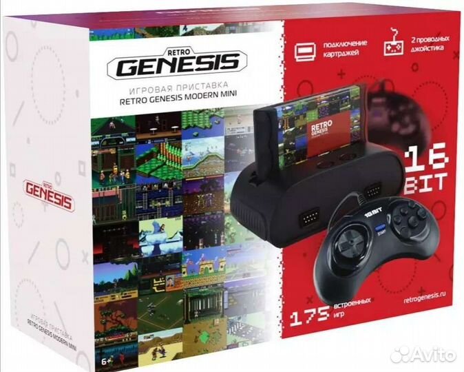 Игровая приставка Genesis 16bit 175игр