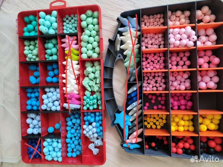 Бусины из пищевого силикона