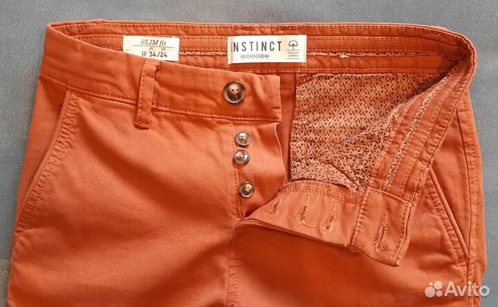 Мужские оранжевые джинсы