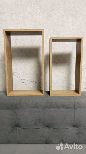 Полка Spaceo мдф цвет натуральный дуб 2 шт