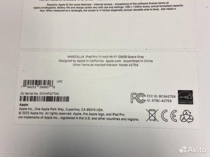 iPad pro 11 m2 2022 128gb новый