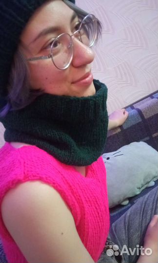 Комплект шапка и снуд