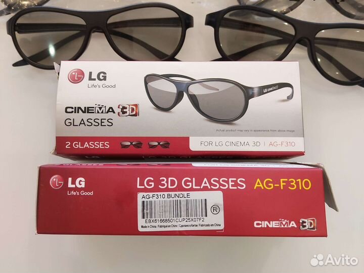 Стерео очки LG 3D glasses AG-F310 8шт