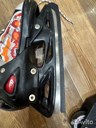 Коньки детские раздвижные р.33-36