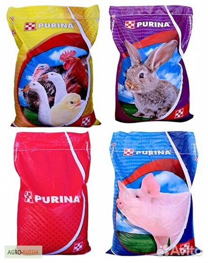 Комбикорма Purina для всех видов с/х животных