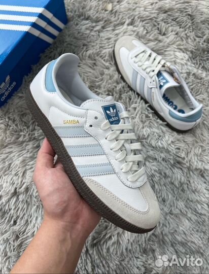 Adidas samba og halo blue original