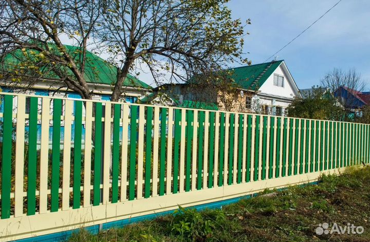 Забор из евроштакетника профессионально быстро