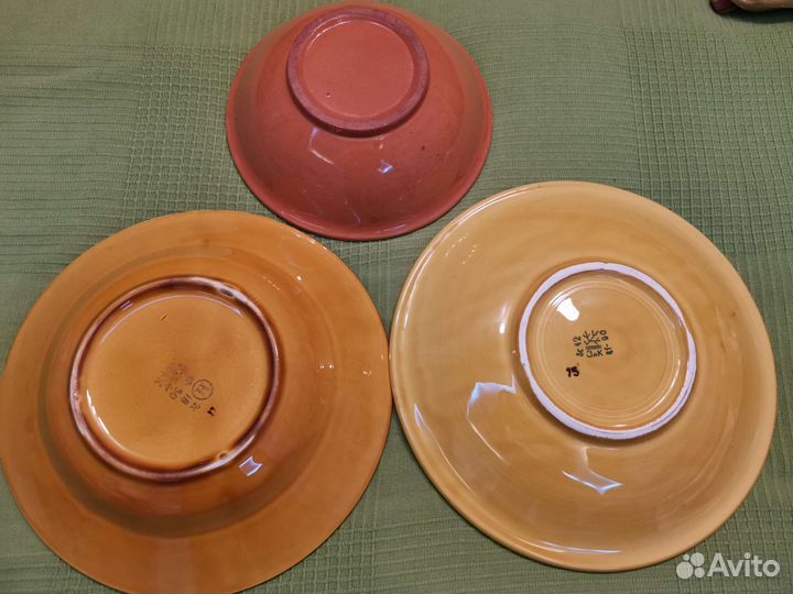 Тарелки керамика, миски, салатник СССР