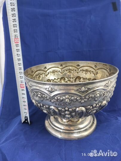 Конфетница серебро, 1905г. Англия