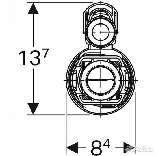 Сливная арматура Geberit ImpulsType 290 283.313.2