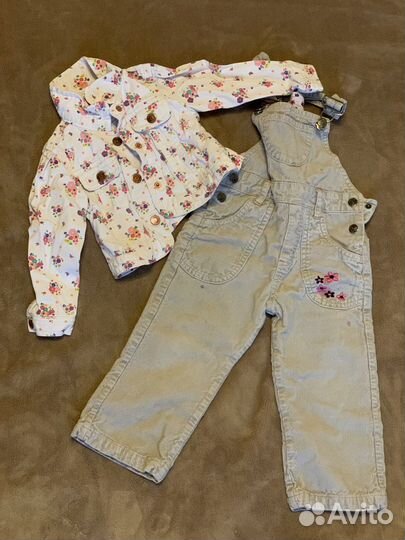 Одежда для девочки 1-2 года (74-92) пакетом