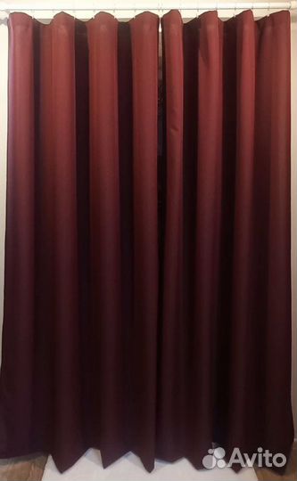 Шторы блэкаут IKEA икеа бордовый