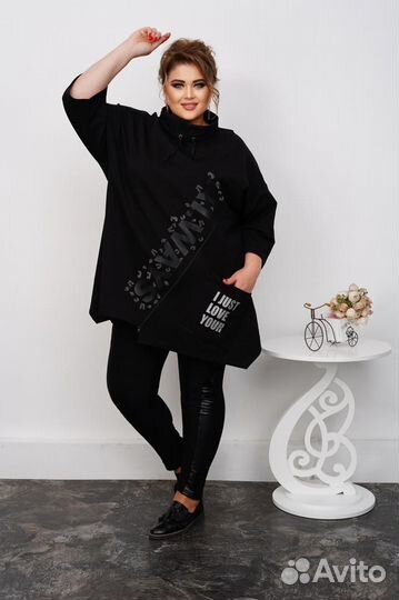 Новая женская туника большого размера р.64-66