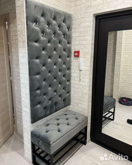 Мягкая прихожая. Прихожая в каретной стяжке