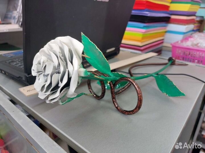 Роза из металла