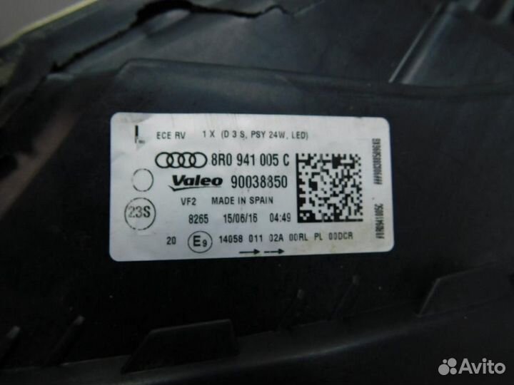 Фара левая Audi Q5/SQ5