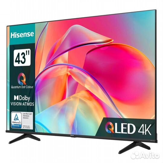 Новый Qled Телевизор Hisense 43E7KQ 4К 109см