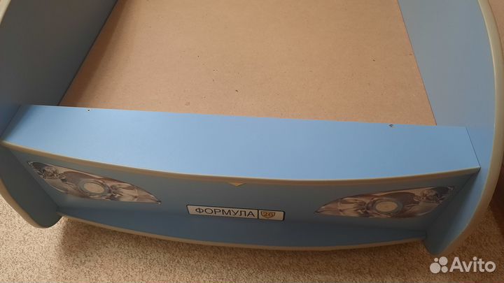 Детская кровать машина с матрасом