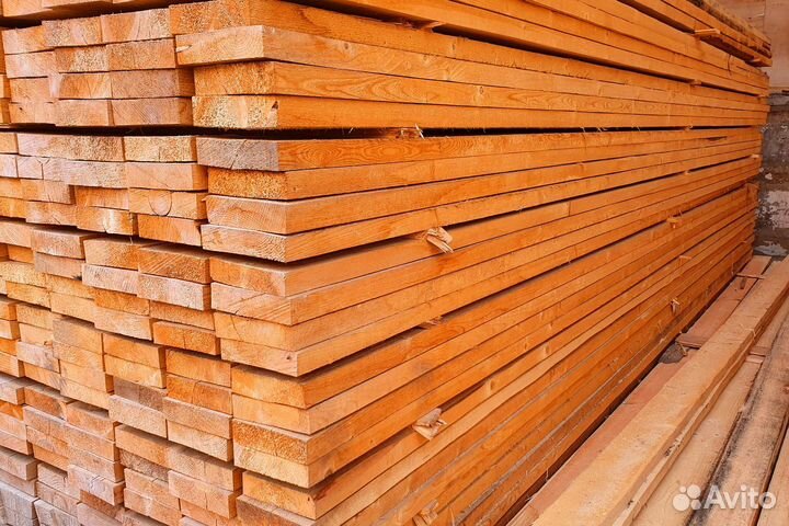 Доска обычная пиленая 50х200х6000 мм, сосна
