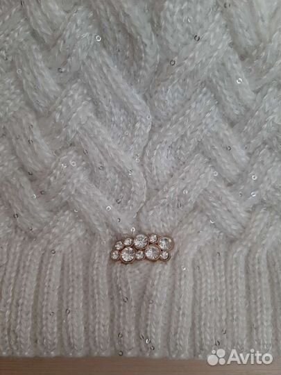 Комплект шапка и шарф женский