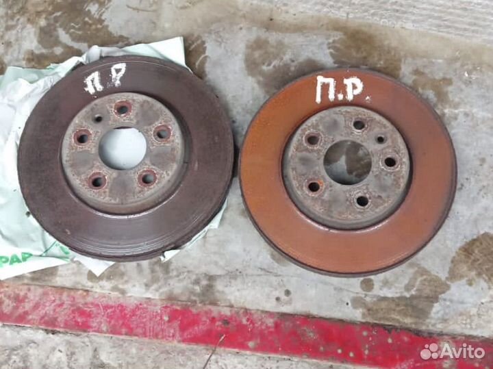 Передние тормозные диски с колодками opel astra