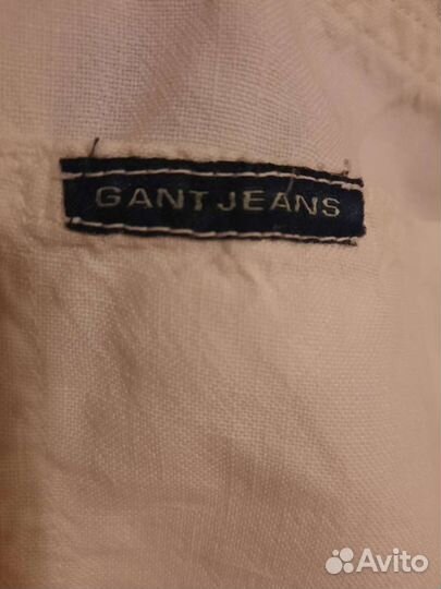 Льяные джинсы gant