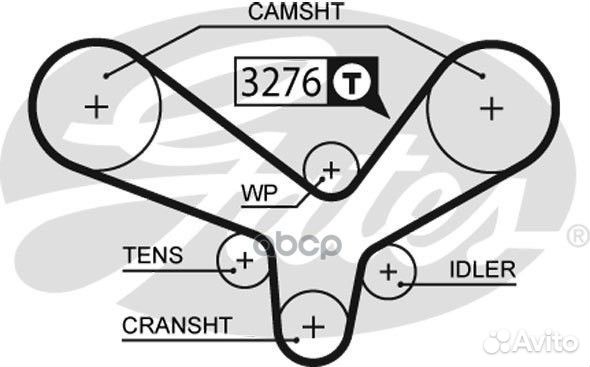 5344XS ремень грм 239x254H Audi 80/100/A4/A6/A