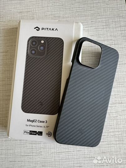 Pitaka iPhone 14 pro max чехол карбон кевлар