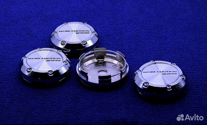 Комплект колпачков диска Work Emotion Chrome