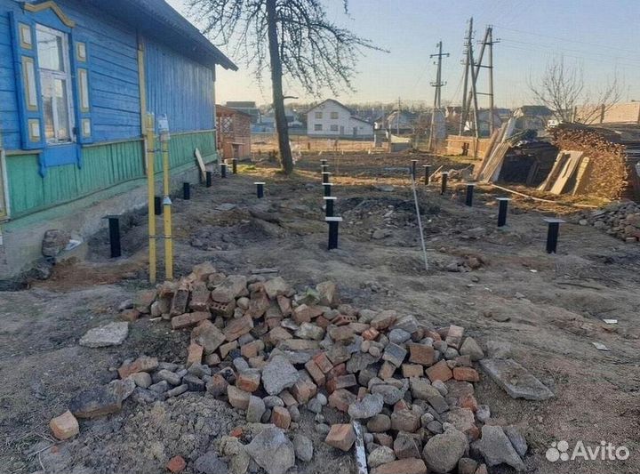 Установка винтовых свай