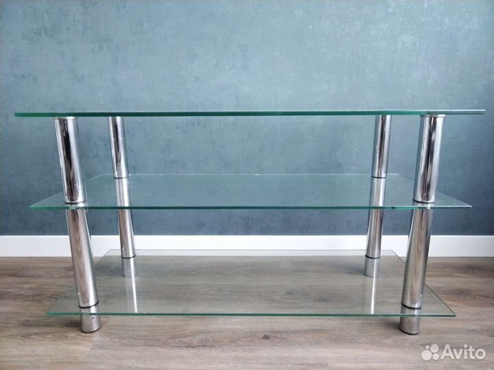 Стеклянная тумба под тв