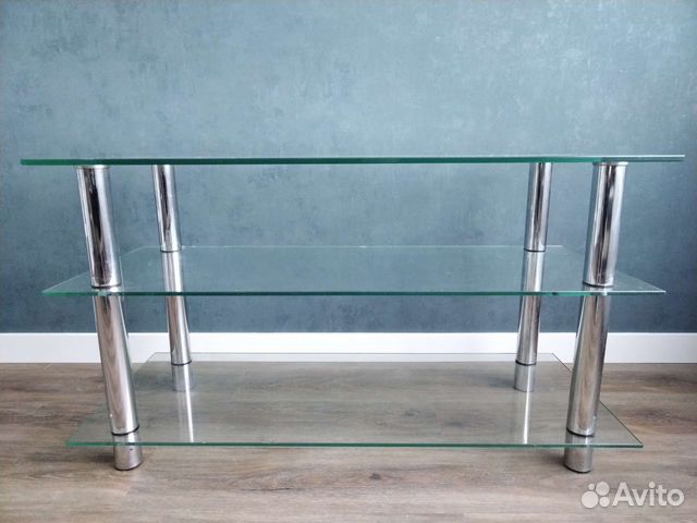 Стеклянная тумба под тв