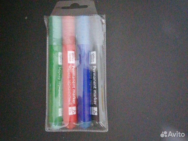 Набор перманентных маркеров 4 штуки