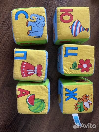 Развивающий кубик мягкий
