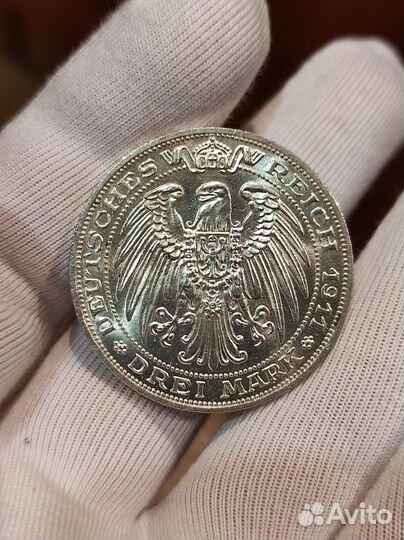 3 марки 1911 Германская Империя