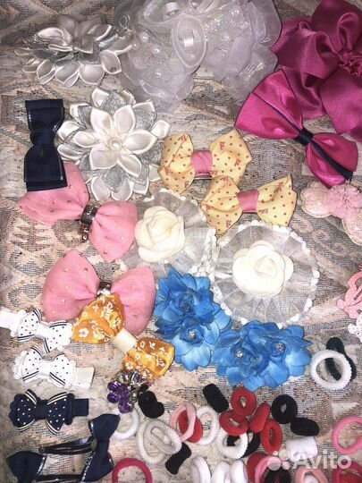 Резинки, заколки для волос пакетом