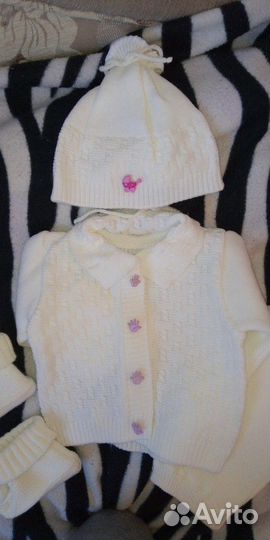 Костюм детский новый(жакет,рейт,шапка)