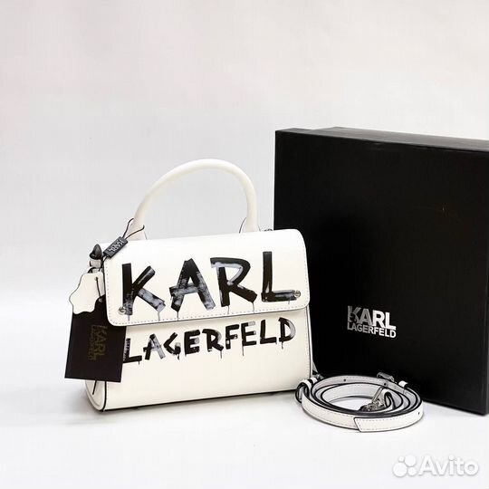 Karl lagerfeld сумка натуральная кожа