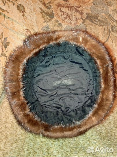 Норковая шапка мужская