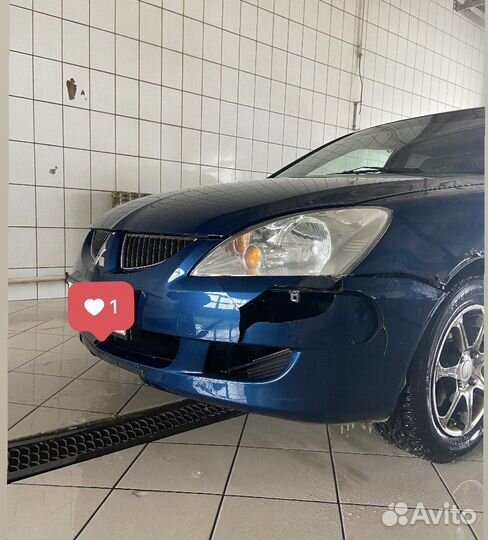 Бампер передний lancer 9 оригинал под ремонт