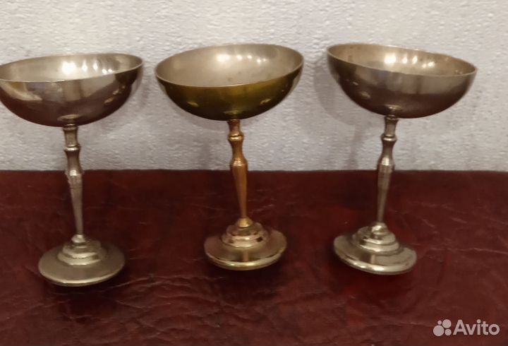 Металлические ликерные рюмочки СССР