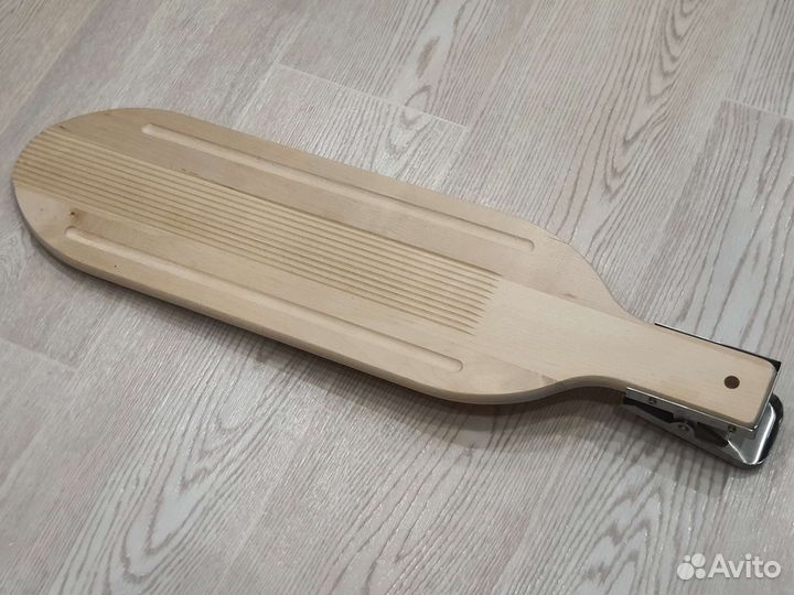 Разделочная доска дерево с зажимом, рисунком новая