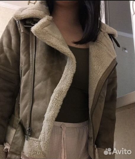 Дубленка женская зимняя короткая