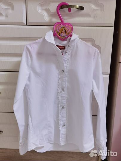 Рубашка школьная размер 140